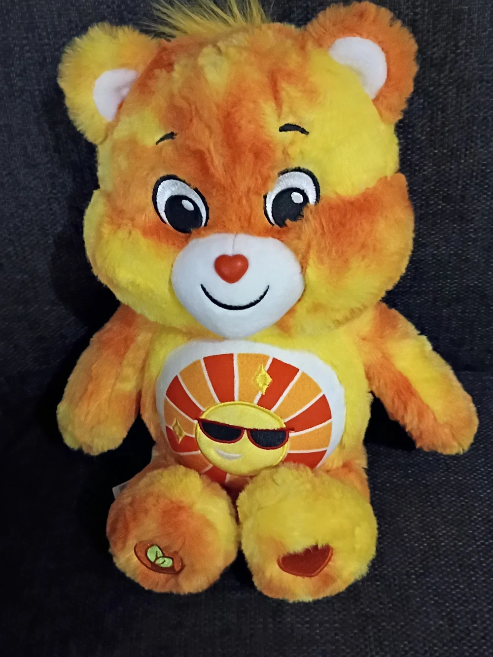 CareBears Sunshine Bear Plush - Bright Yellow & Orange Sunny Teddy